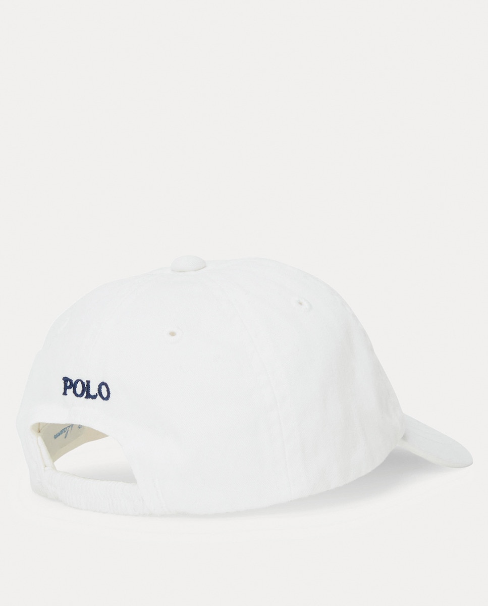 Boné de Basebol Unissexo de Algodão Branco-2