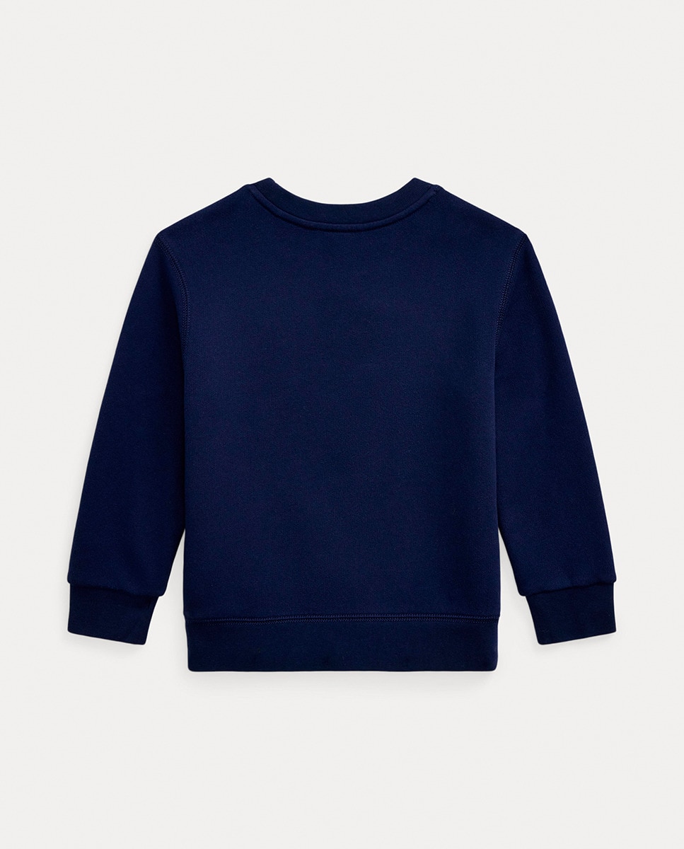 Sweatshirt com Gola Redonda e Polo Bear Azul-marinho-2