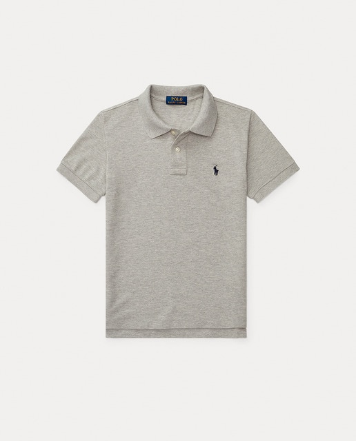 Imagen 0 de Polo de niño de algodón en gris