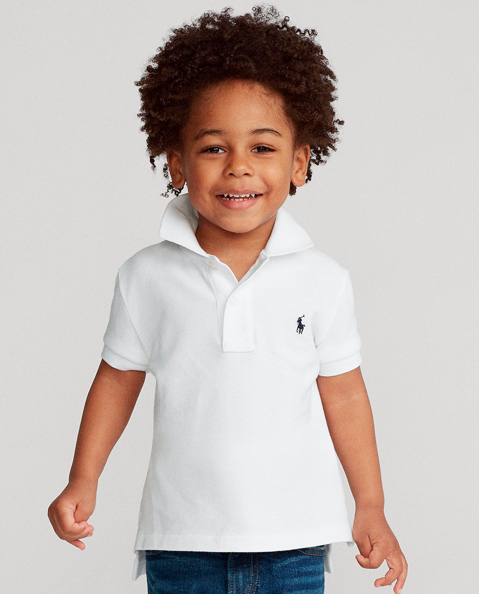 Polo de Algodão - Branco Branco-6