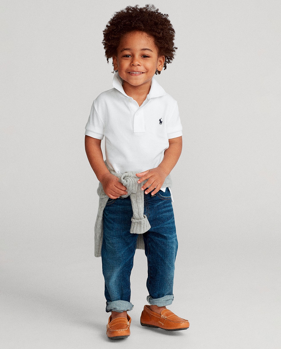 Polo de Algodão - Branco Branco-5