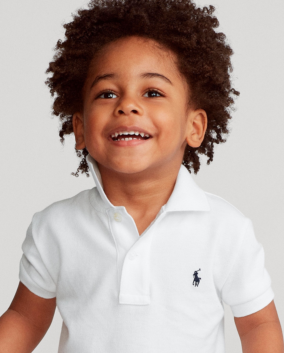 Polo de Algodão - Branco Branco-4