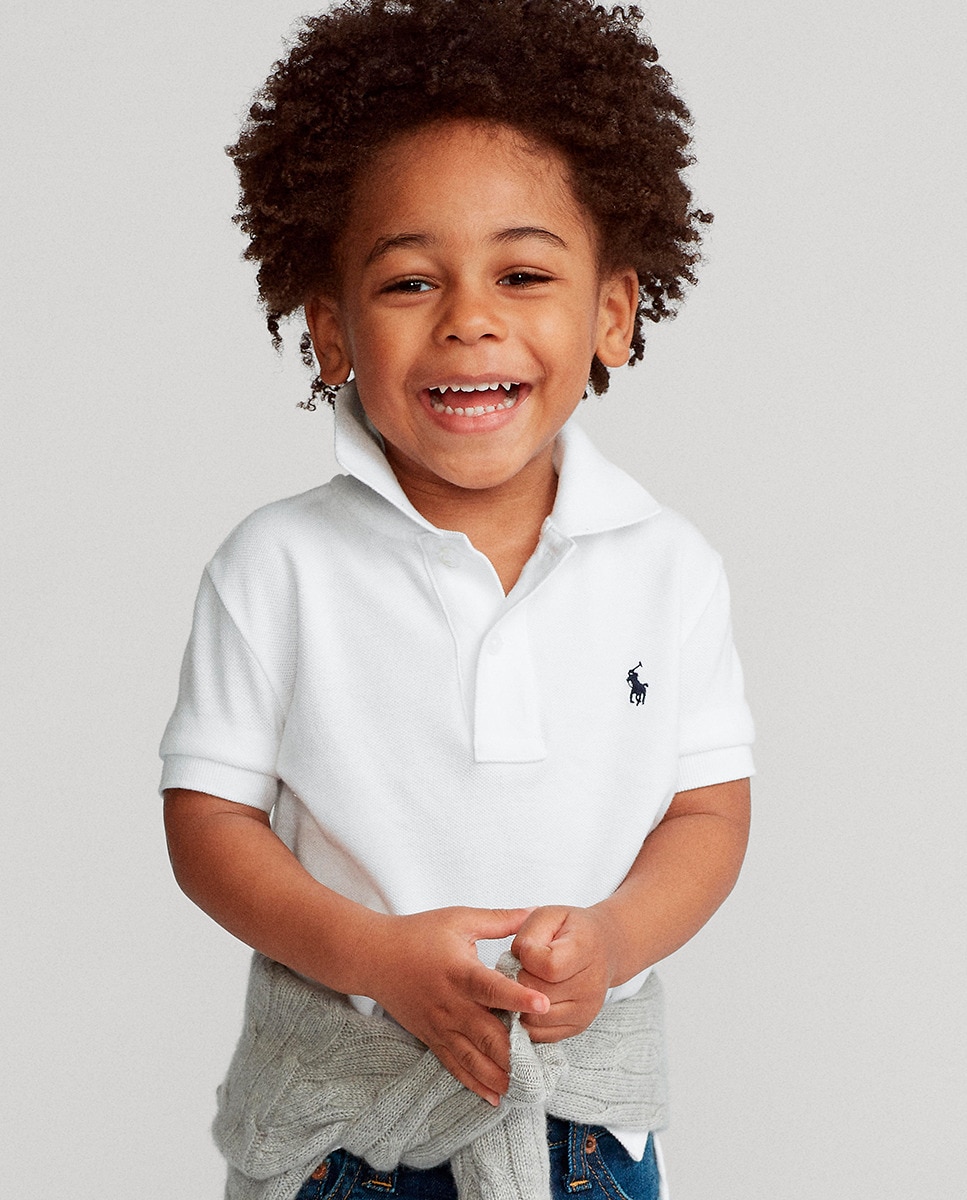 Polo de Algodão - Branco Branco-1