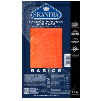 Salmão Fumado Norueguês embalagem 80 g - Skandia Basics