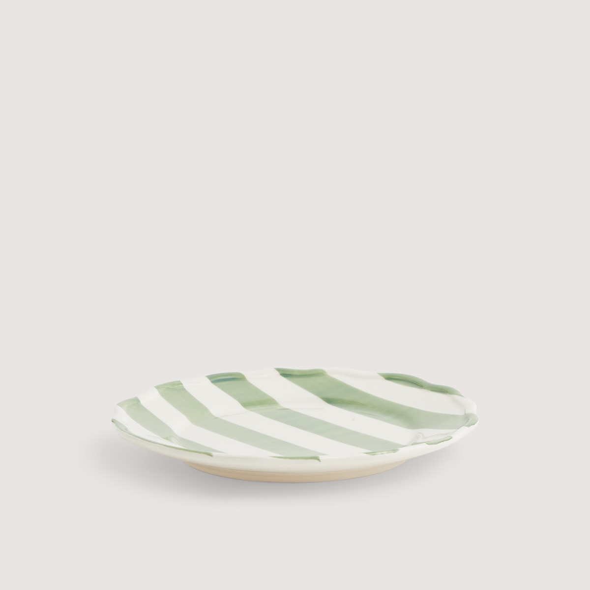 Plato de postre Rayas Paradiso El Corte Inglés Verde-2