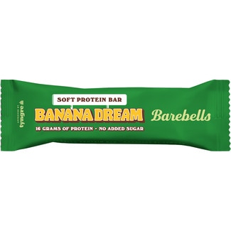 barrita de proteínas sabor banana dreams sin azúcar añadido envase 55 g - Barebells
