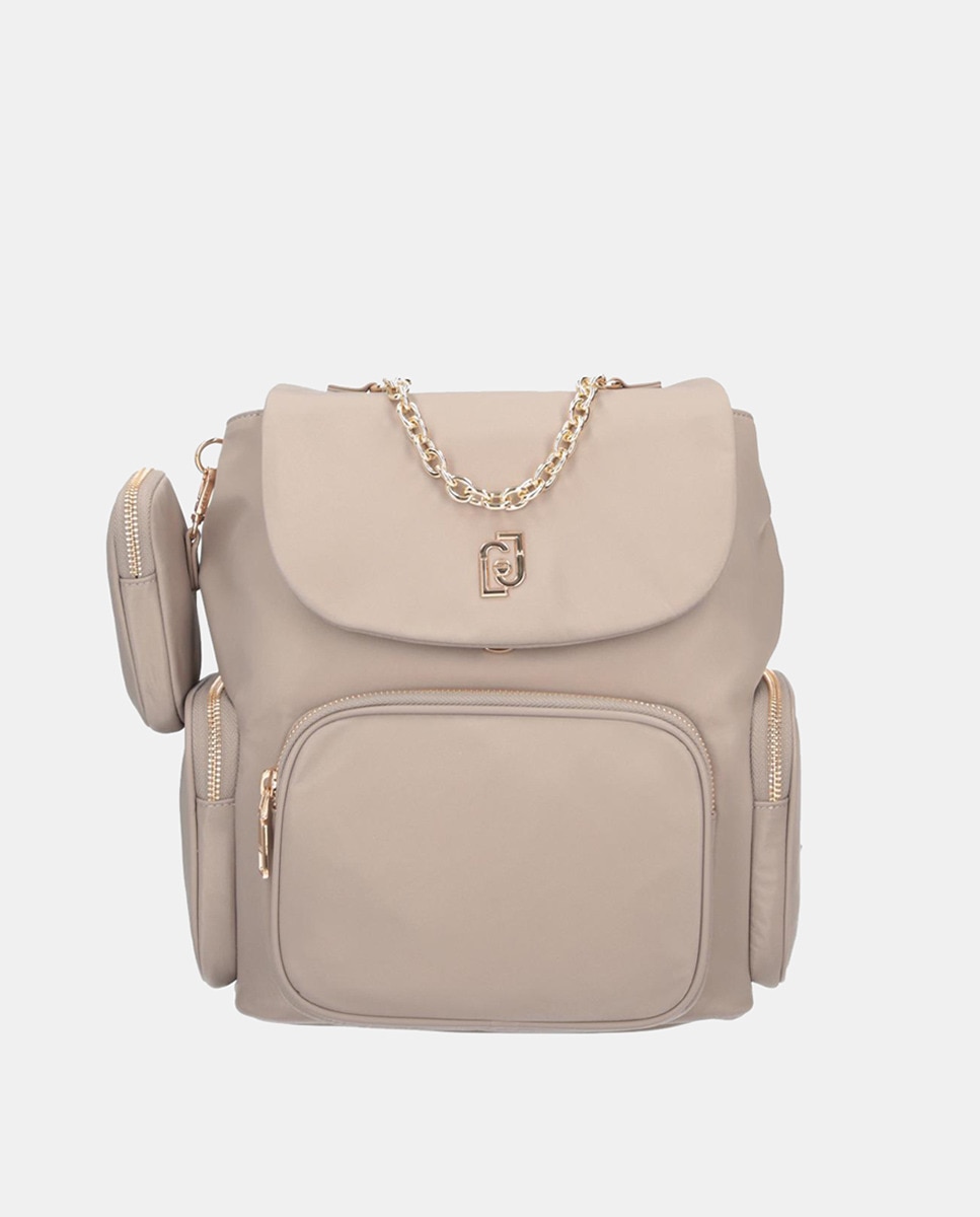Mochila de nylon Taupe-1