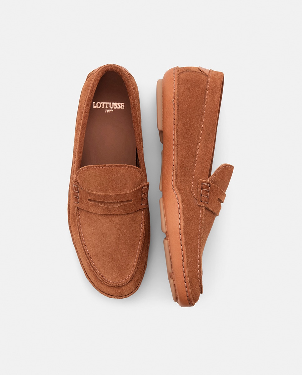 Mocassins de Camurça com Fita Couro-6