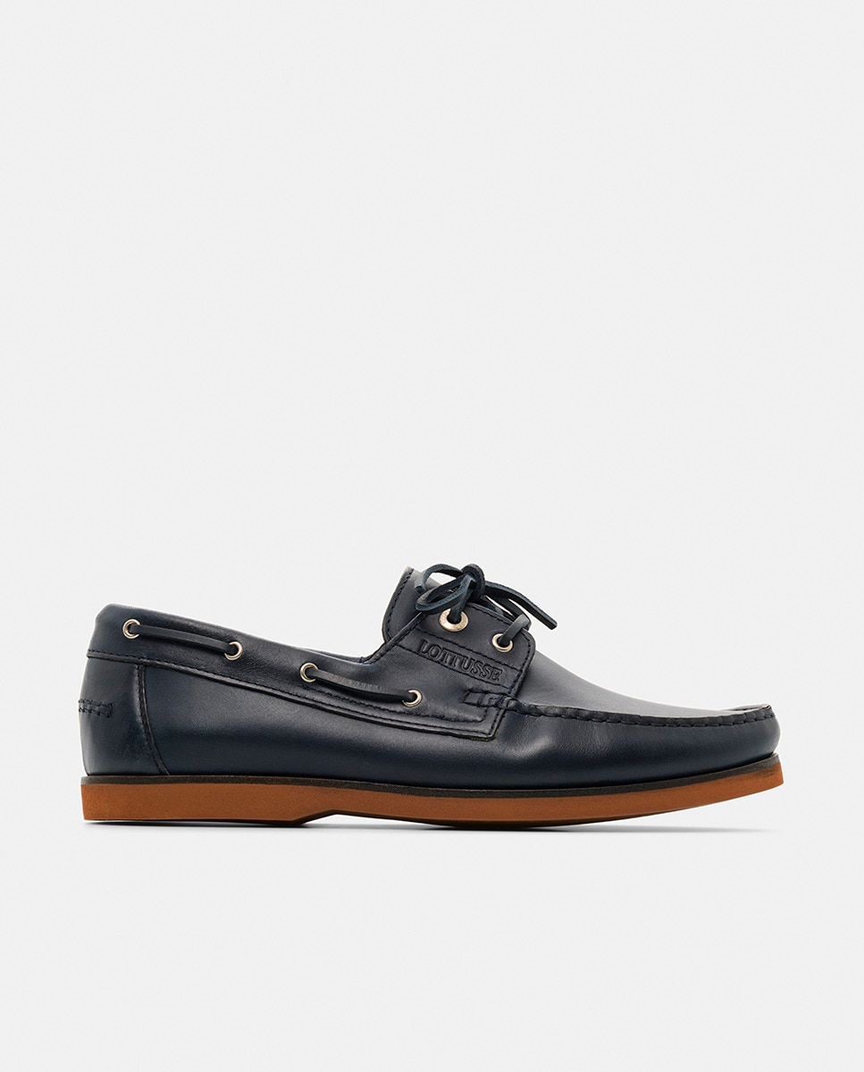 Náuticos Ocean Sailor de hombre en piel con cordones · Lottusse