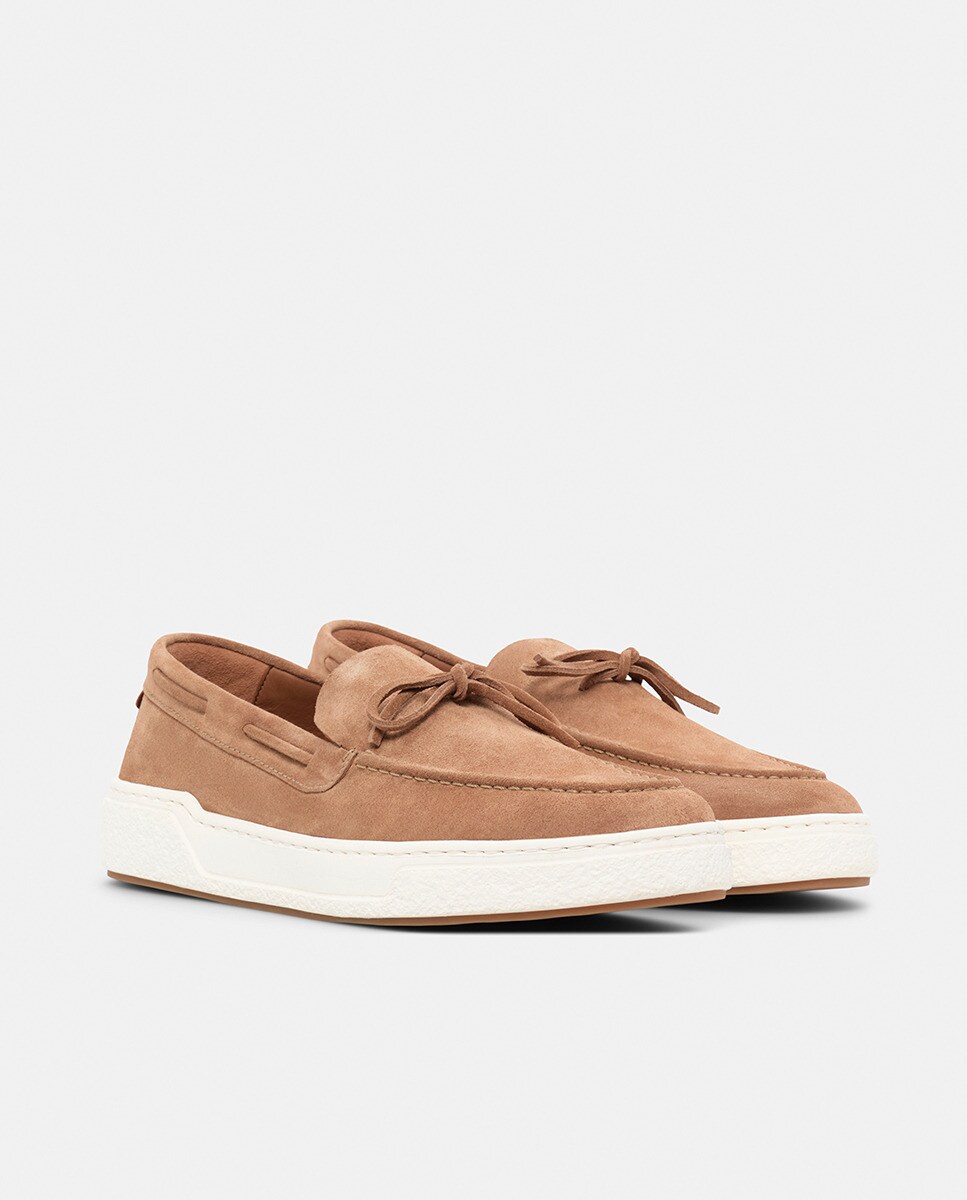 Sapatilhas de Camurça Castanho-claro-2