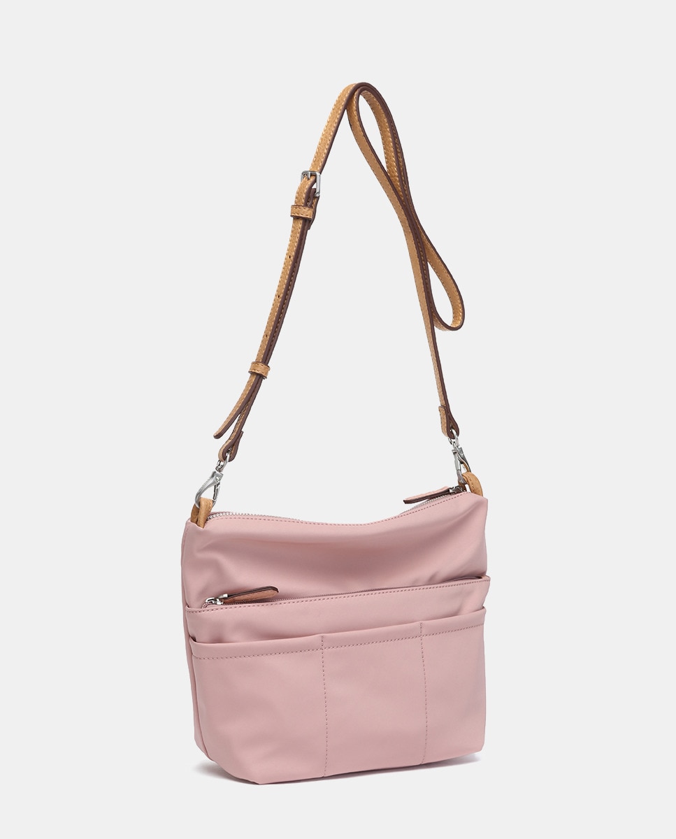 Mala para Telemóvel Oceans Diary em Materiais Reciclados - Rosa Rosa-3