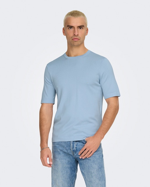 Imagem 0 de T-shirt de Malha com Manga Curta