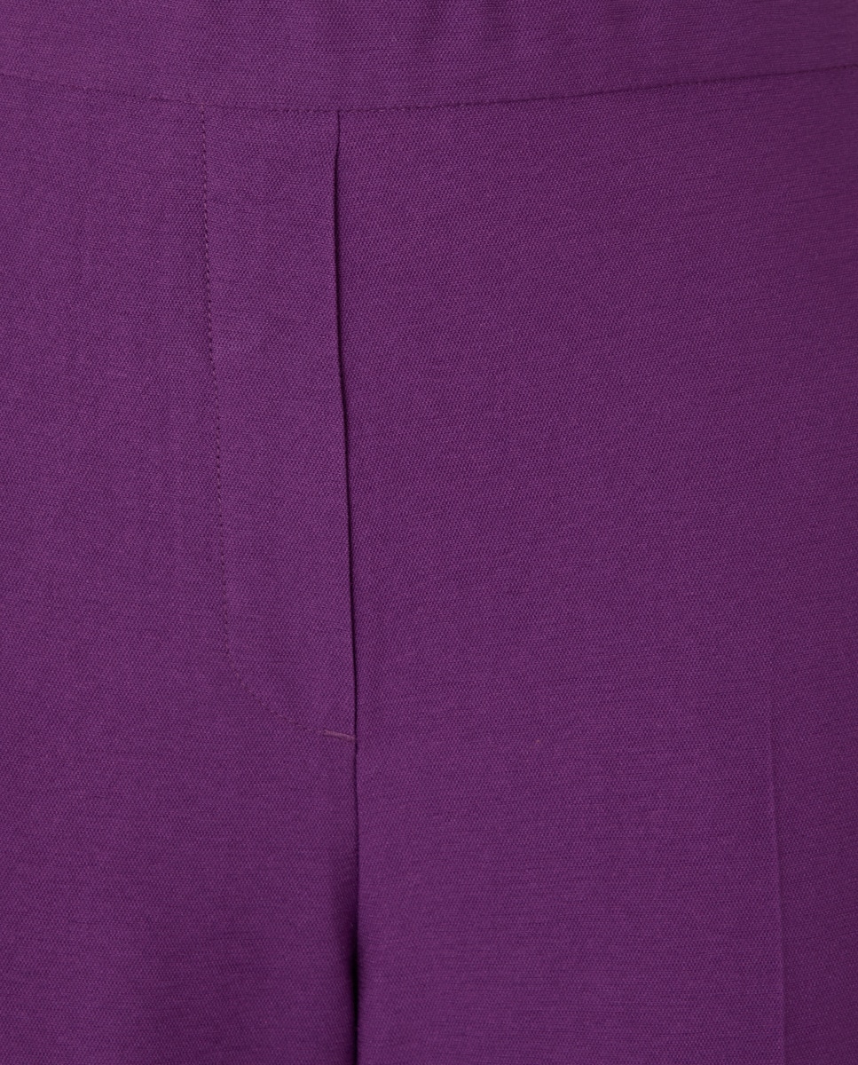 Calças formais lisas Roxo-5