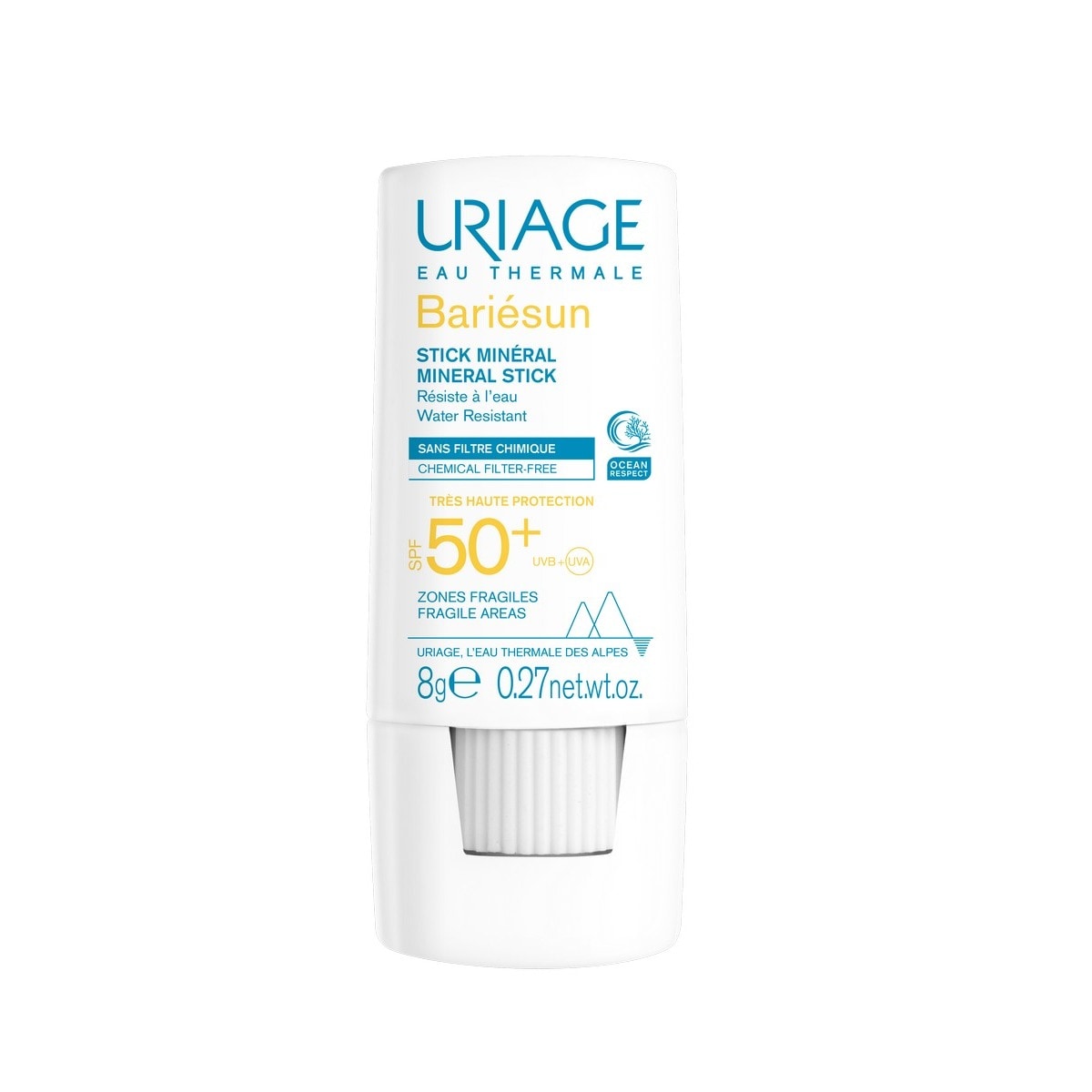 Protetor Solar Stick Mineral SPF50+ Bariésun 8g Uriage 1
