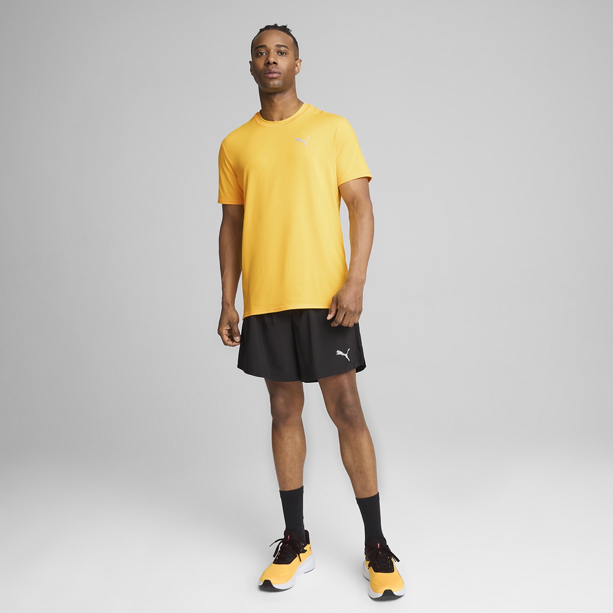 T-shirt de Homem Run Cloudspun SS Tee Laranja-5