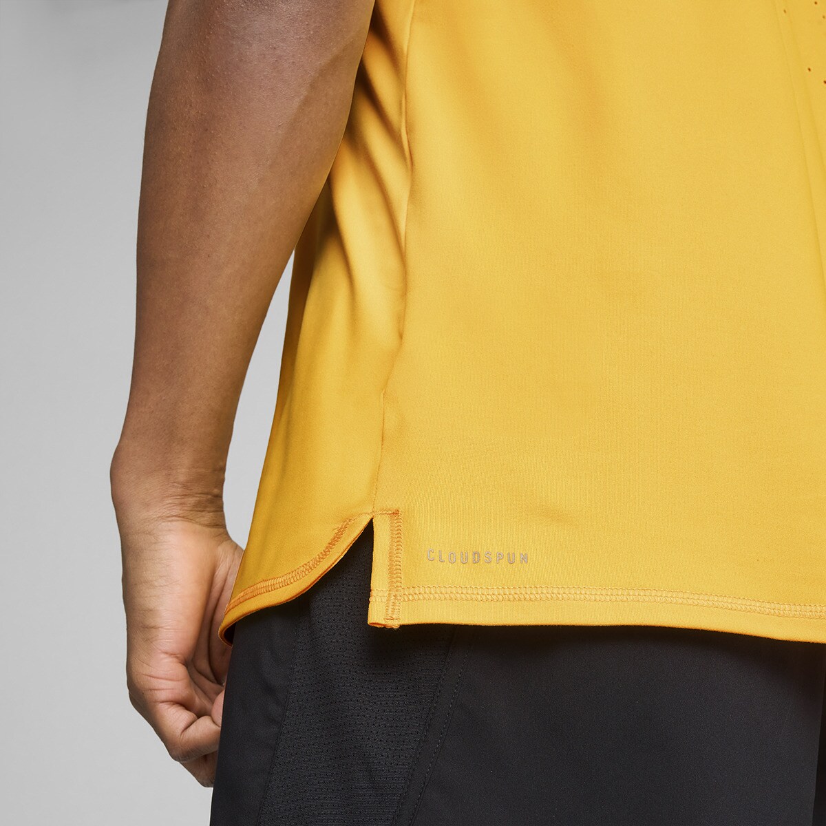 T-shirt de Homem Run Cloudspun SS Tee Laranja-4
