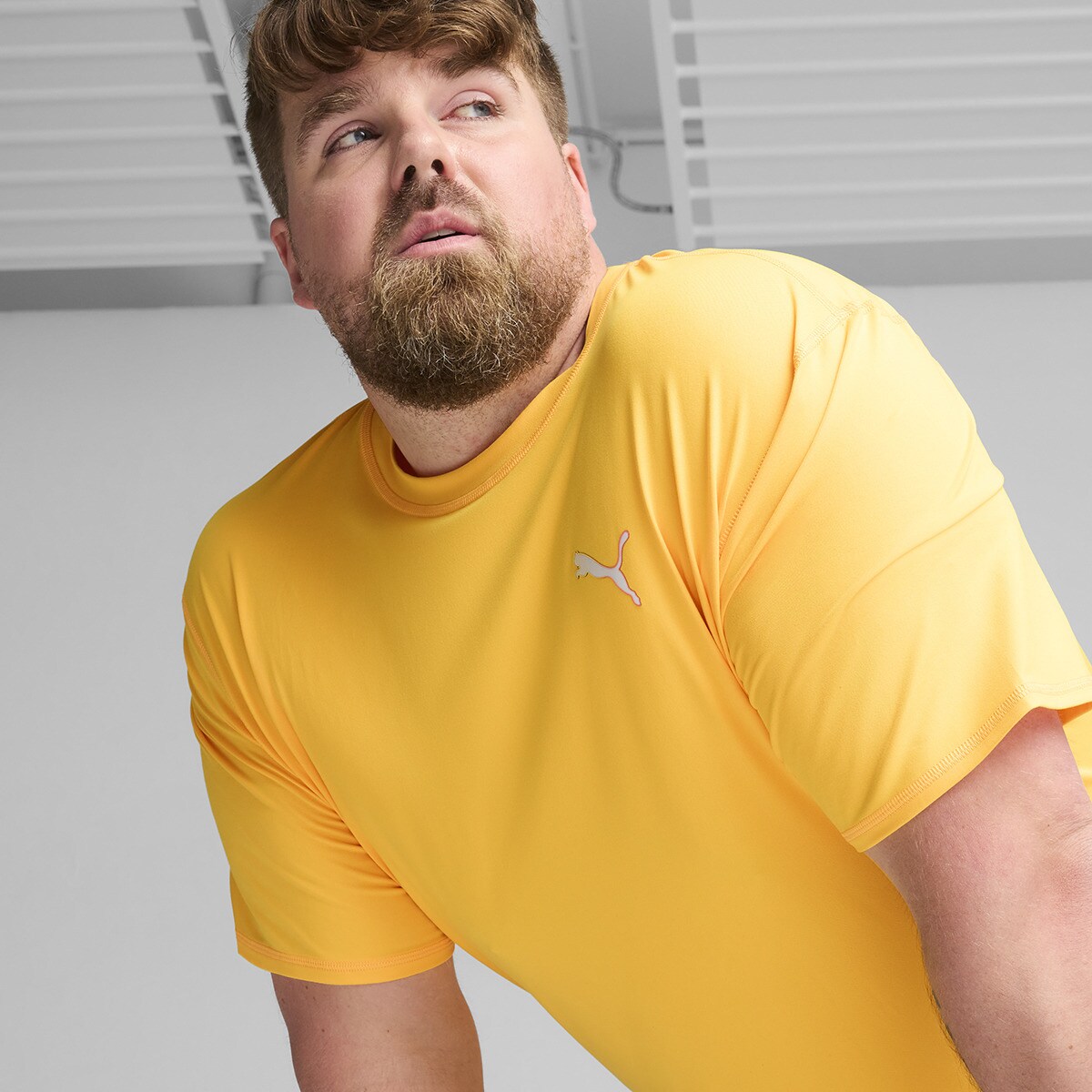 T-shirt de Homem Run Cloudspun SS Tee Laranja-3
