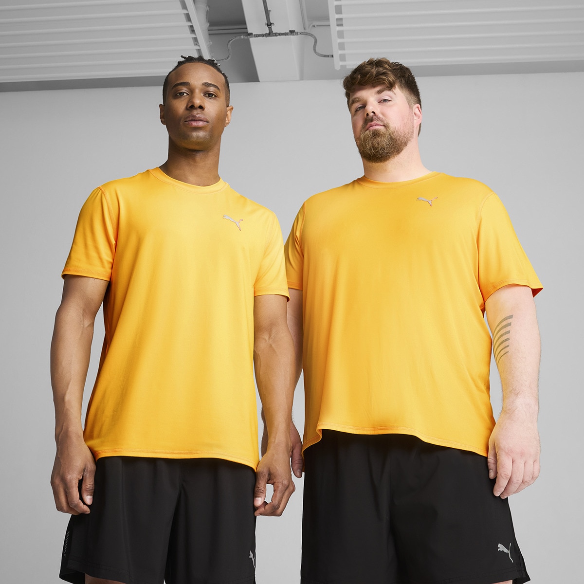 T-shirt de Homem Run Cloudspun SS Tee Laranja-1