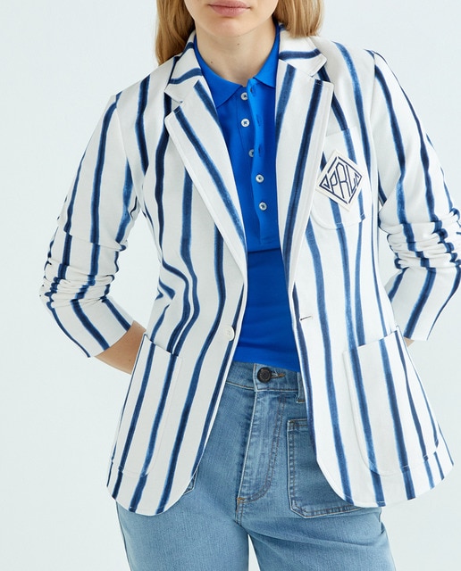 Imagen 0 de Blazer de mujer con estampado de rayas