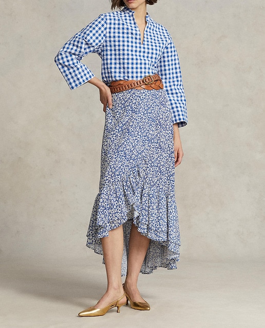 Imagen 0 de Falda midi con estampado floral