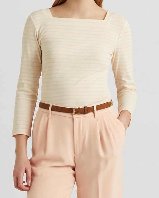 Imagen 0 de Camiseta de mujer manga larga de rayas