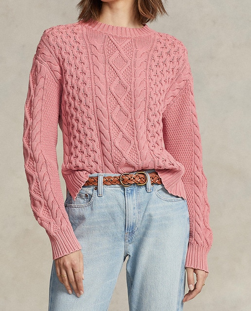 Imagen 0 de Jersey de mujer de aran en algodón