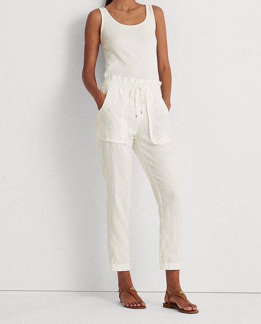 Imagen 0 de Pantalón de mujer ancho de lino