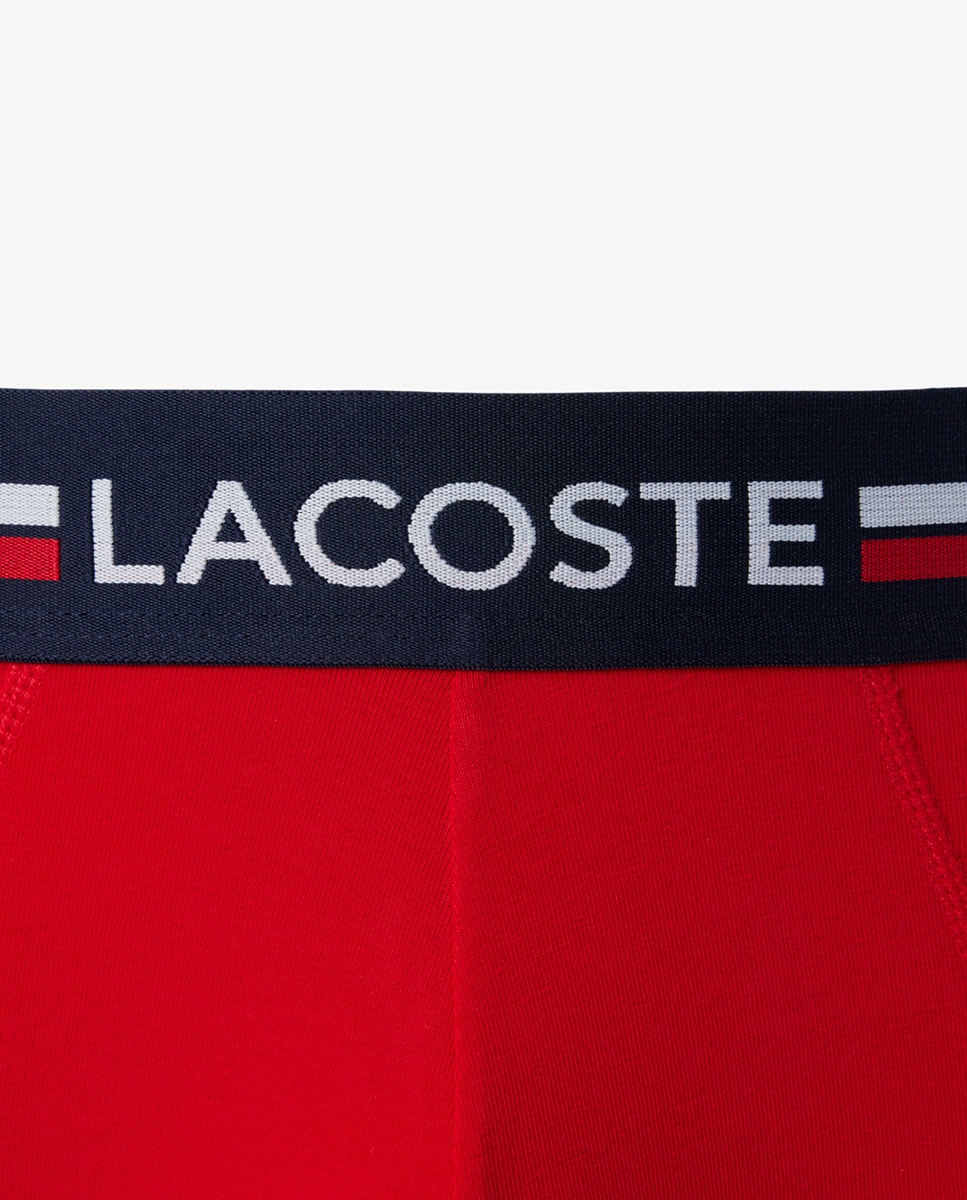 Pack de 3 Boxers de Algodão Monocromáticos com Logótipo na Cintura Multicolor-7