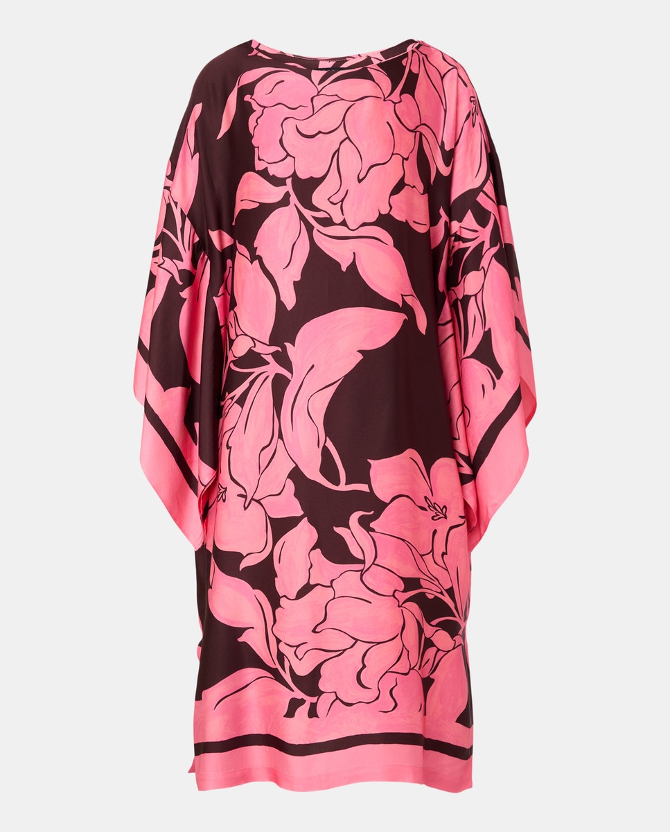 Vestido tipo túnica estampado Rosa-4