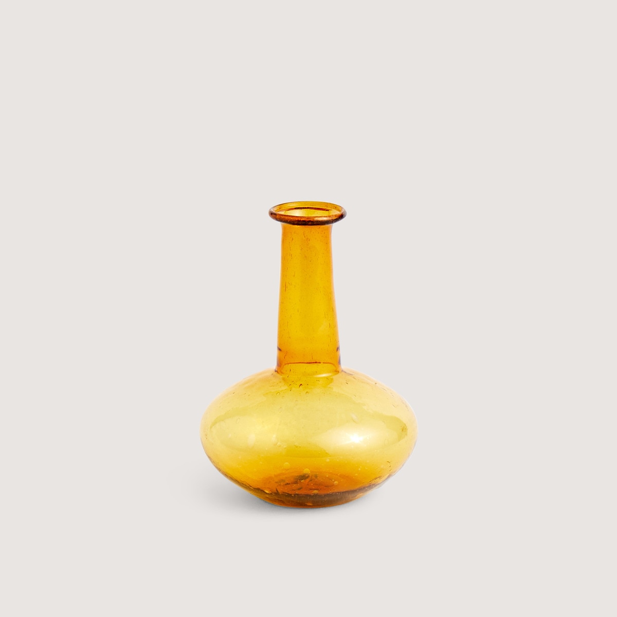 Jarra Mini de Vidro Reciclado - Amarelo Amarelo-1