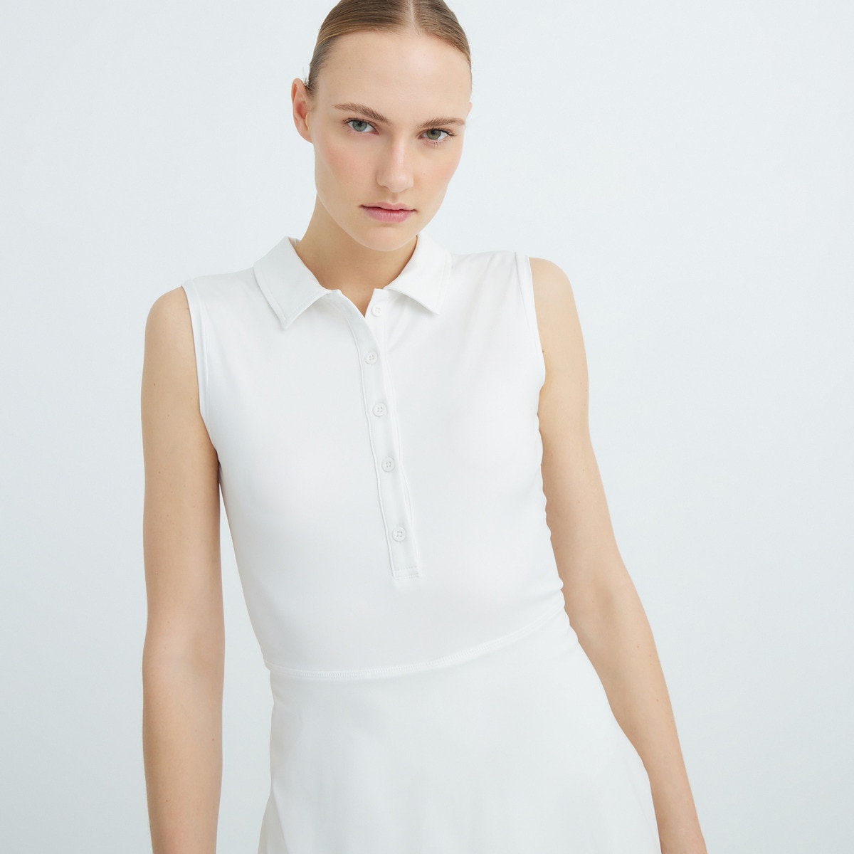 Vestido  tenis mujer Blanco-2
