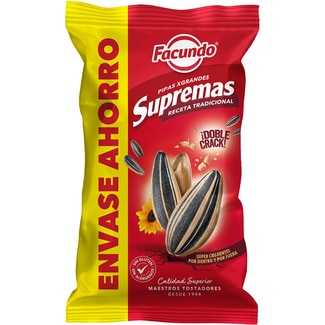 pipas supremas Sin Gluten bolsa 190 g Envase Ahorro - Facundo