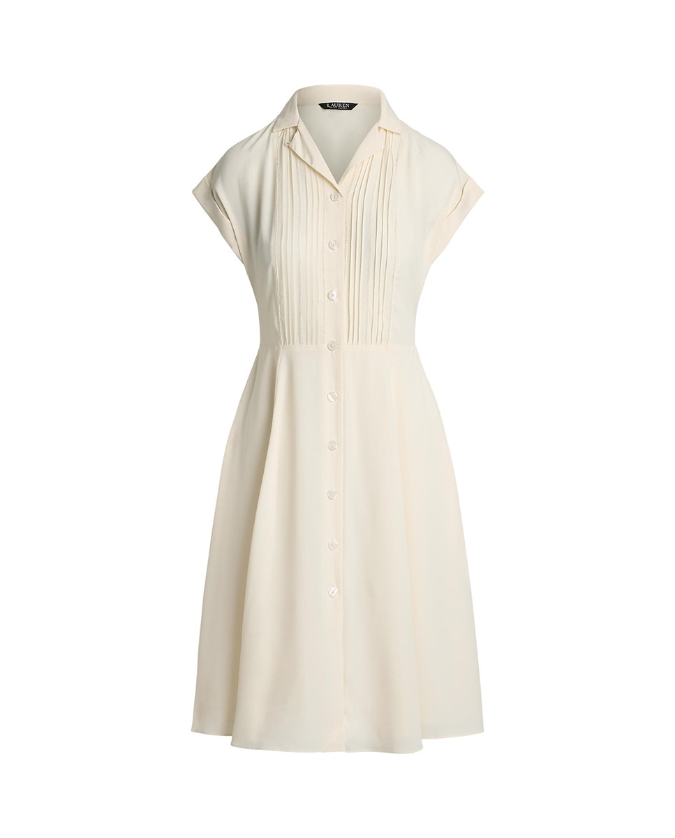 Vestido Camiseiro Midi com Cinto Cru-7