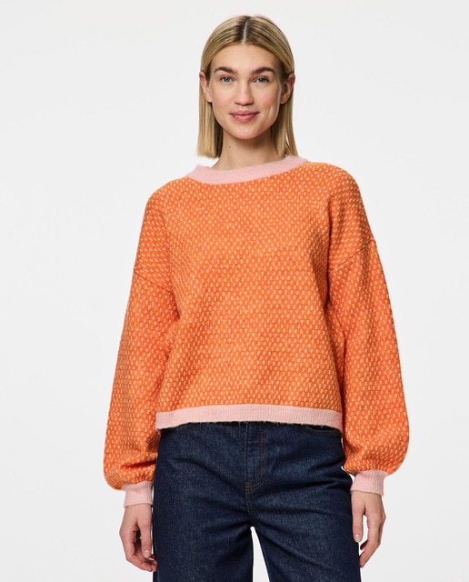 Jersey Punto Calado Cuello Polo Mujer MANGO Mu00e9xico