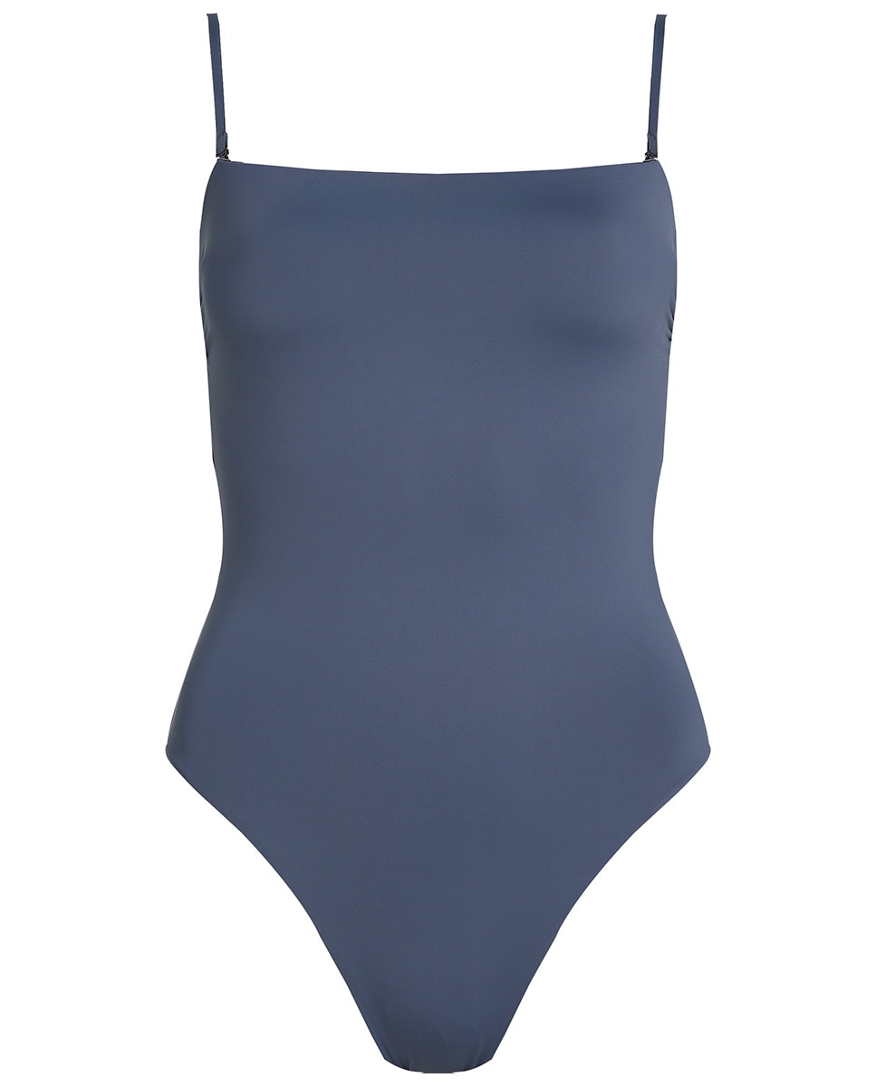 Fato de Banho Bandeau com Alças Amovíveis Cinzento-4