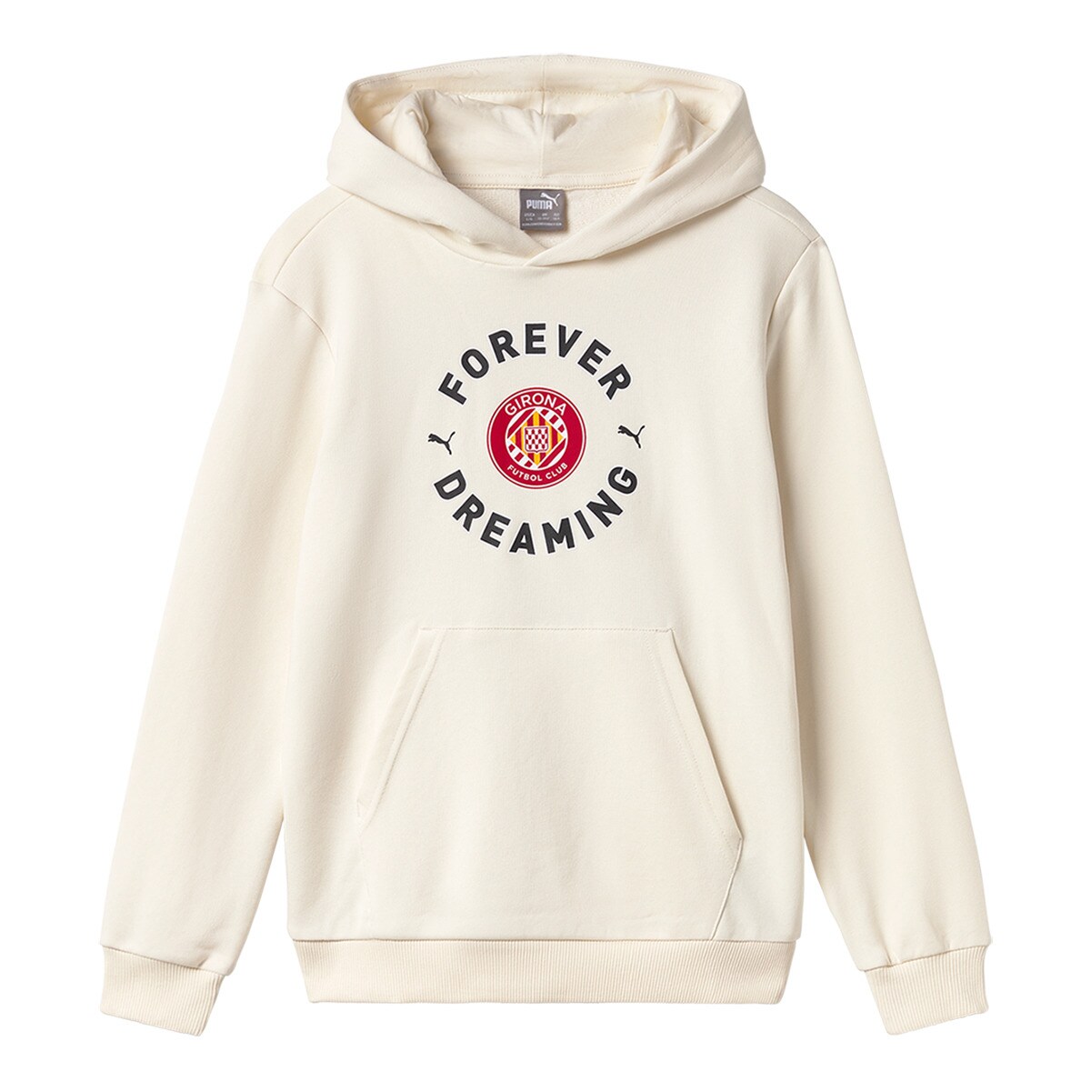 Sweatshirt de Criança Forever.Dreaming Hoodie Jr. Girona FC Bege-1