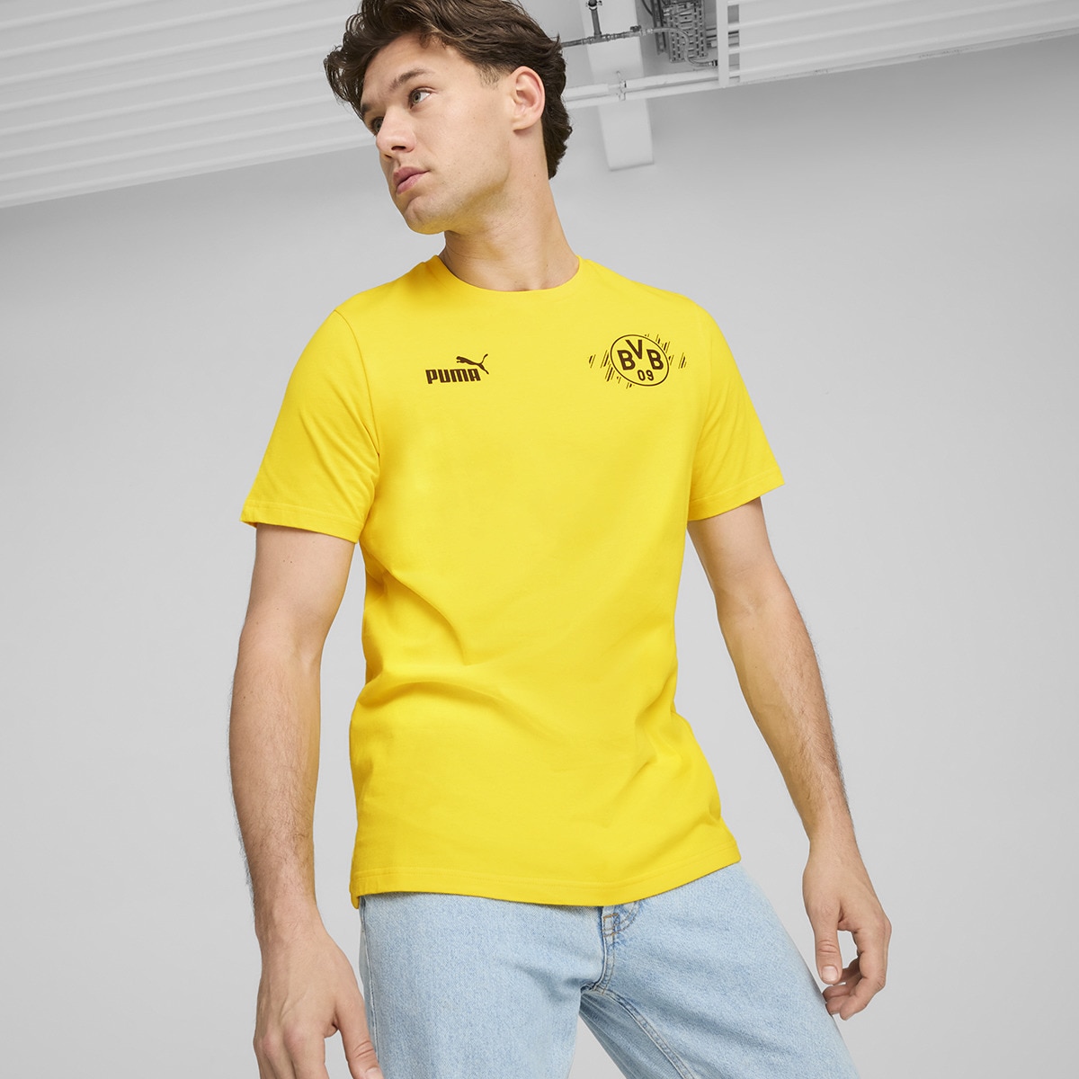 T-shirt de Homem Borussia Dortmund Culture 2024-2025 Amarelo-1