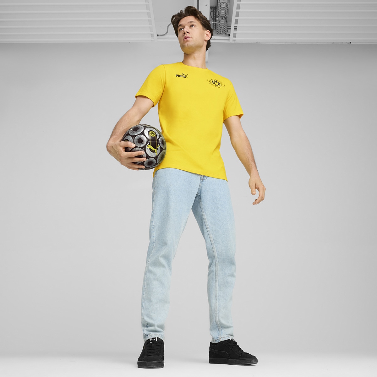 T-shirt de Homem Borussia Dortmund Culture 2024-2025 Amarelo-3