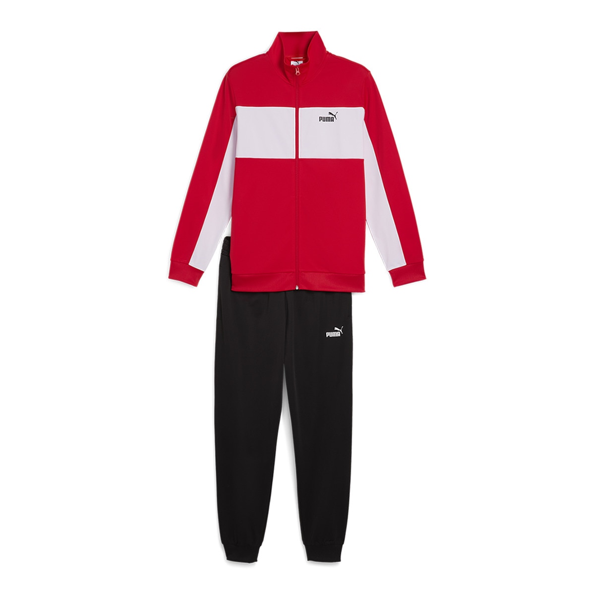 Fato de Treino de Homem Poly Colorblock Vermelho-6