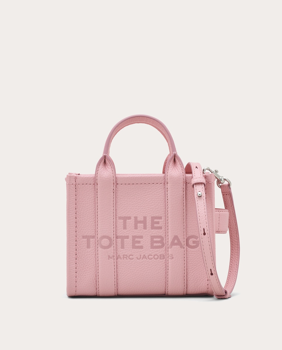 Bolso de mano Mini Tote de piel Rosa-1