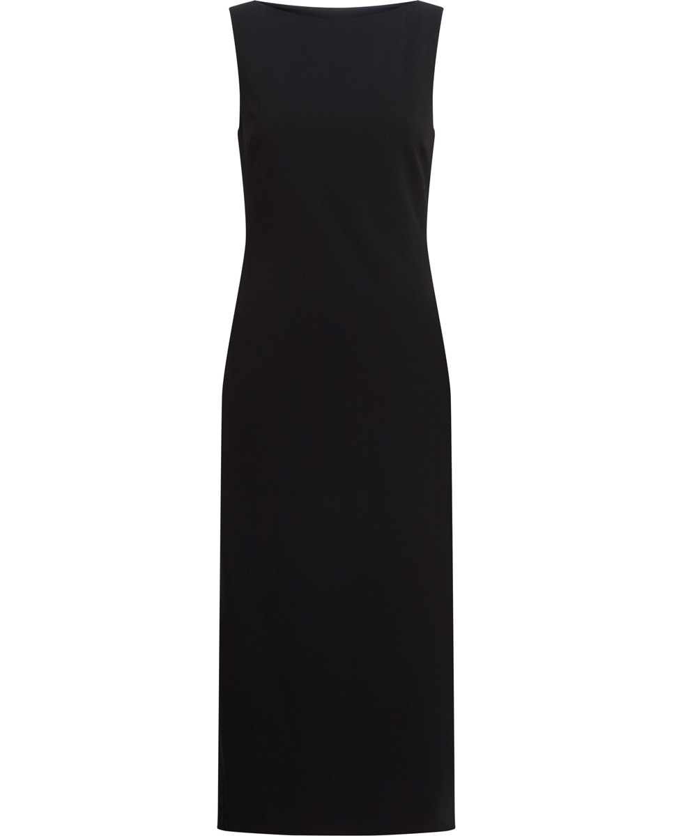 Vestido Midi em Scuba Crepe Preto-5