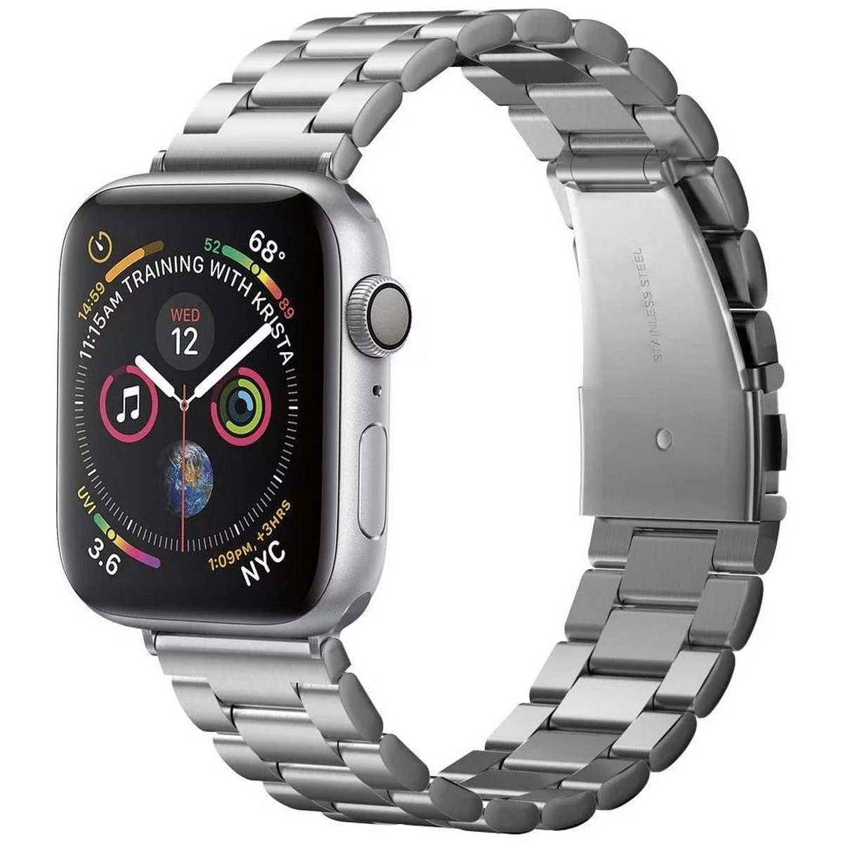 Bracelete Spigen Modern Fit para Apple Watch Ultra 49mm - Prata 1