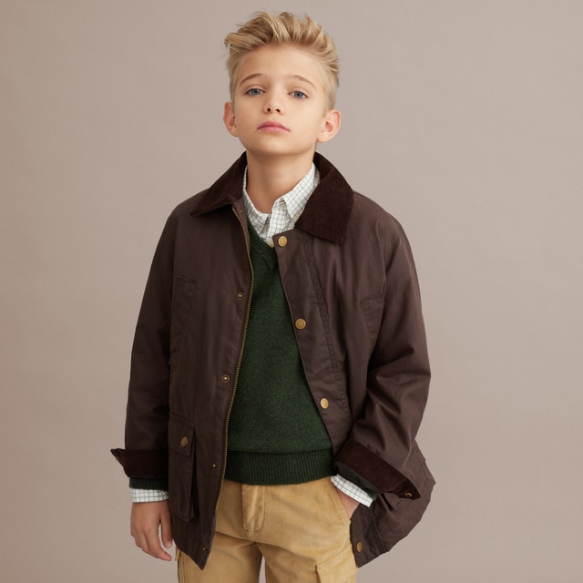 Imagen 0 de Jersey de niño cuello pico lambswool