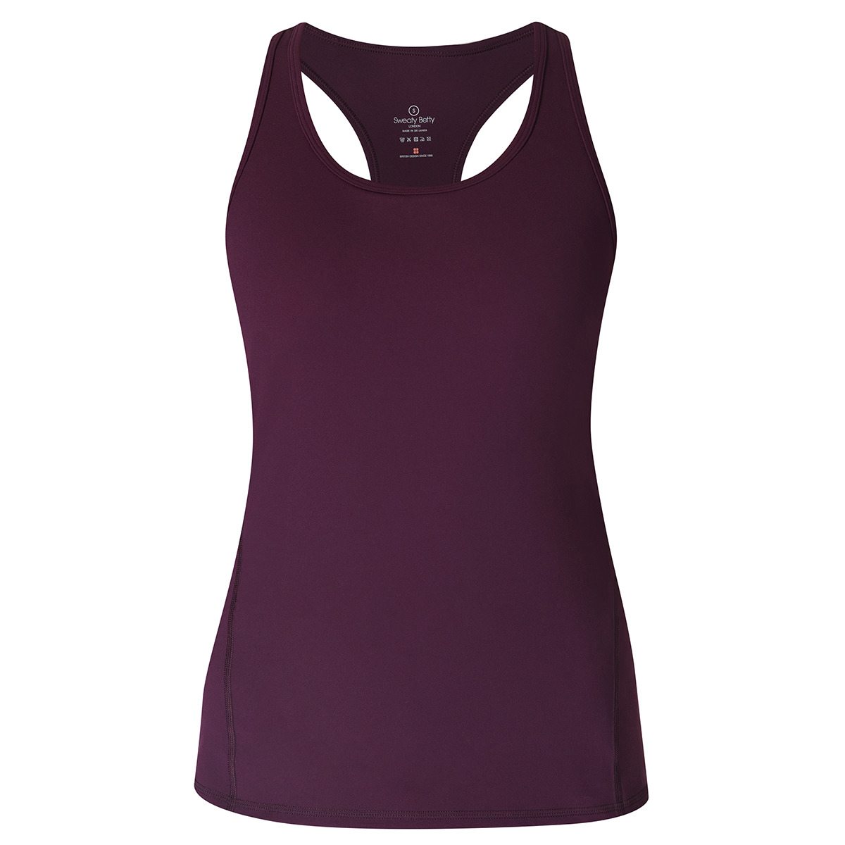 T-shirt de Mulher Power Medium Impact Gym Tank Roxo-5