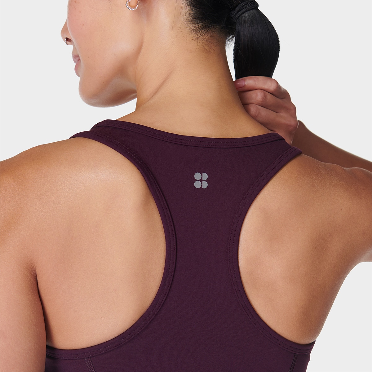 T-shirt de Mulher Power Medium Impact Gym Tank Roxo-3