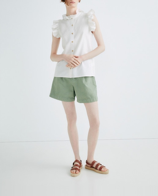 Imagen 0 de Short mujer sarga con pinzas