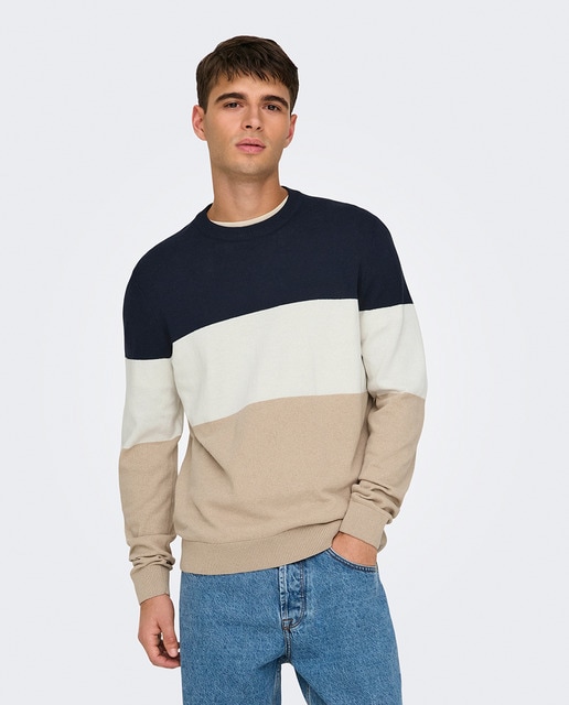 Imagem 0 de Camisola de Malha Regular Fit com Gola Redonda