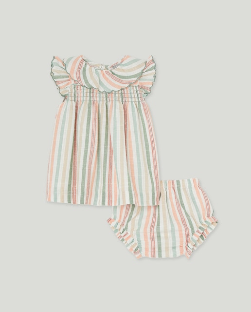 Imagen 0 de Vestido de manga corta de bebé niña