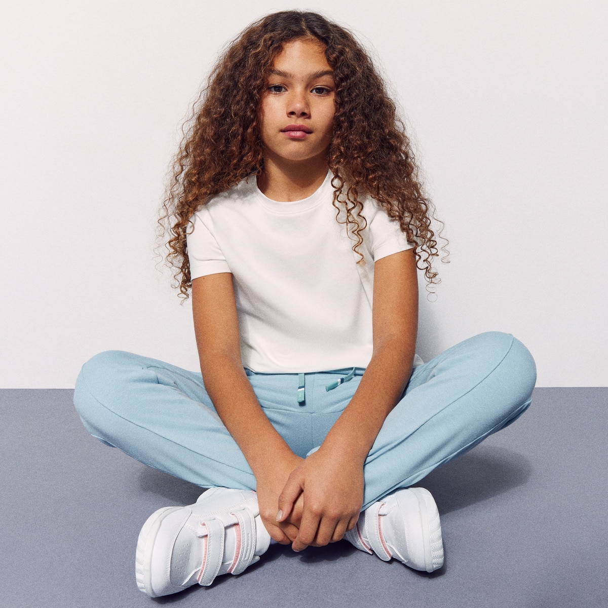 T-shirt de Manga Curta Sportcasual de Menina Branco-1