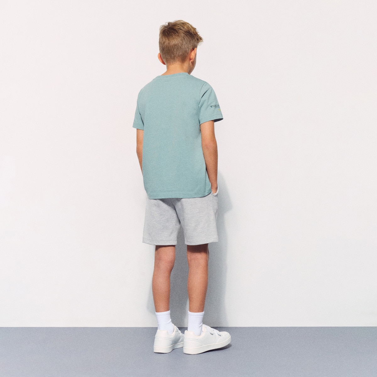 Calções Sportcasual de Menino Cinzento-claro-3
